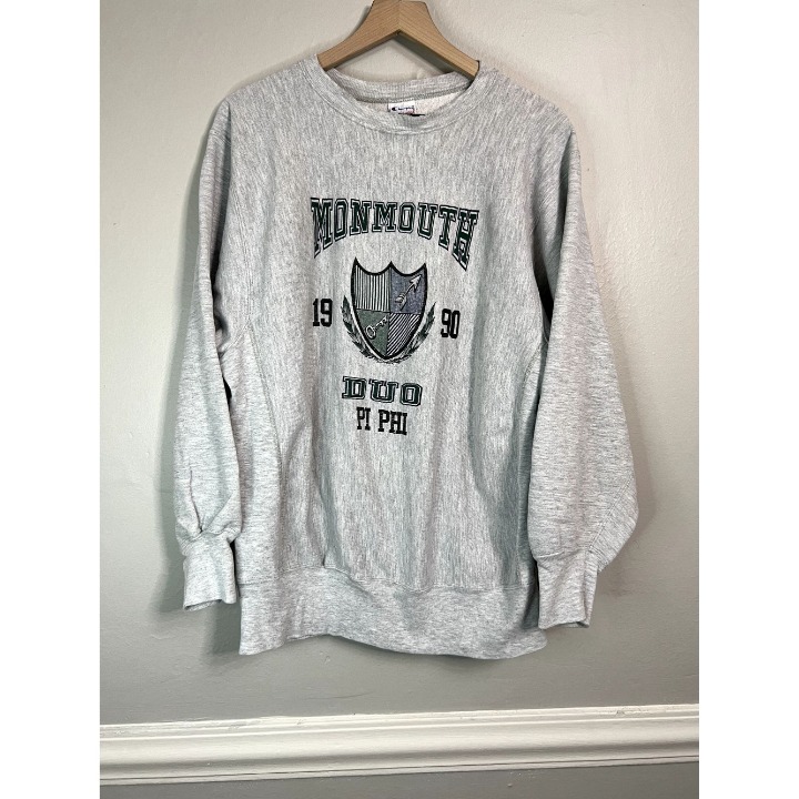 90s Monmouth Duo Pi Phi Champion Reverse Weave Made in USA XL クーポン有り 90's Champion REVERSE WEAVE MADE in USA スウェット