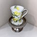 4-NWT Mikasa Lemons Designe Bone China 12 Oz Coffee Mugs