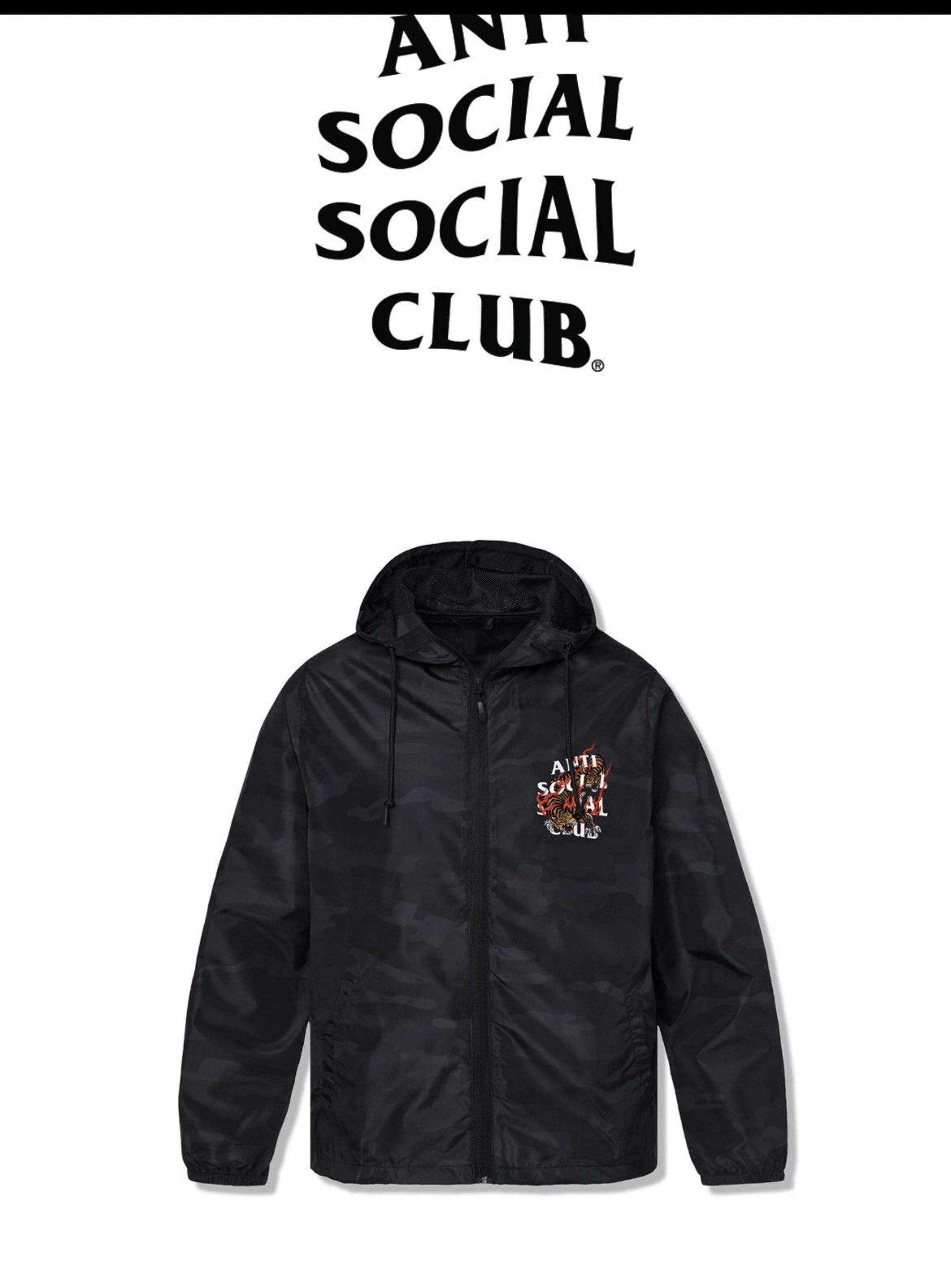 Anti Social Club Tiger Blood Black Camo Windbreaker