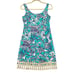 Lilly Pulitzer Eaton Montauk Seafoam Floral Tassel Hem Sundress Womens Size 2