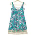 Lilly Pulitzer Eaton Montauk Seafoam Floral Tassel Hem Sundress Womens Size 2