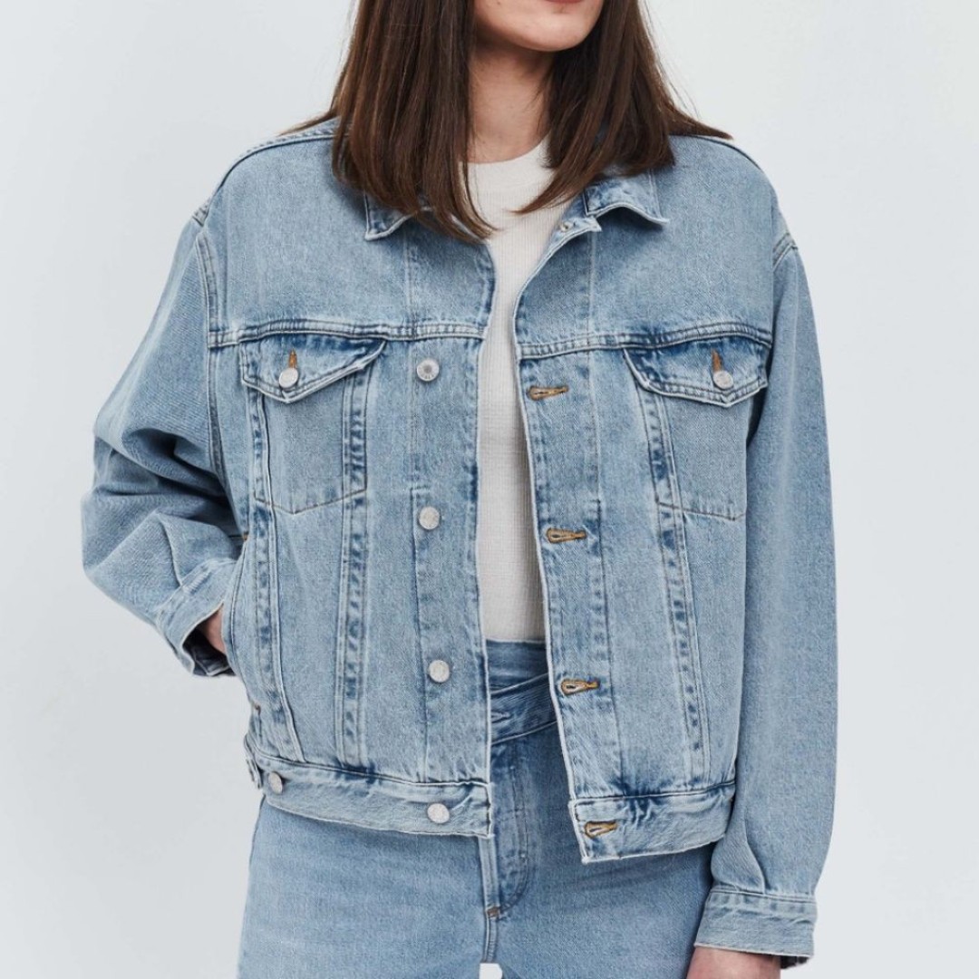 Agolde Jean Charli Oversized Denim Jacket XS