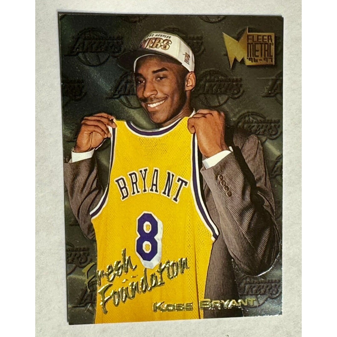 Kobe Bryant 1996-97 Fleer Metal Basketball Fresh Foundation 137 Lakers RC Rookie
