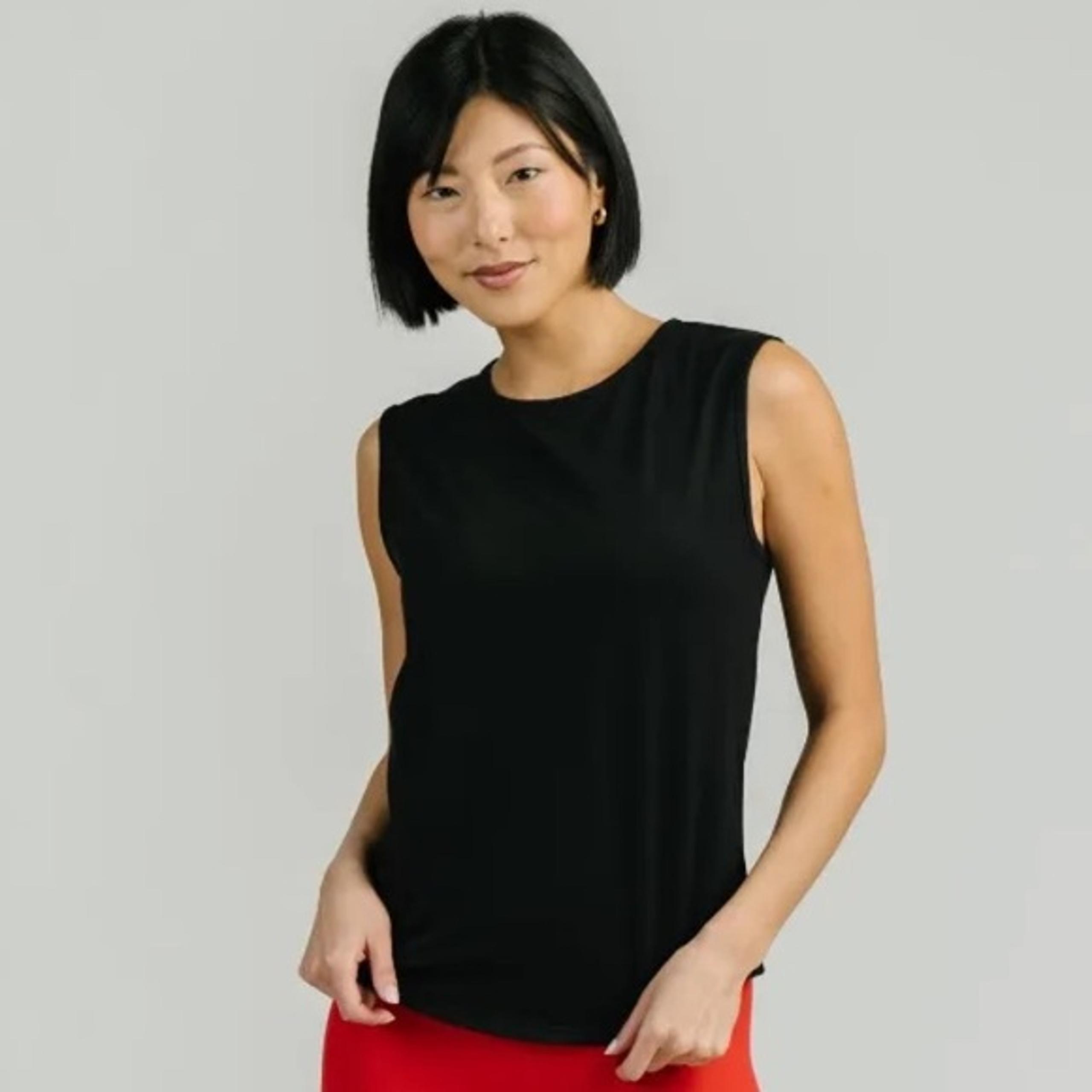 ZYIA Active Black Downtime Sculptor Tank RC Item 2218 Size Medium NEW