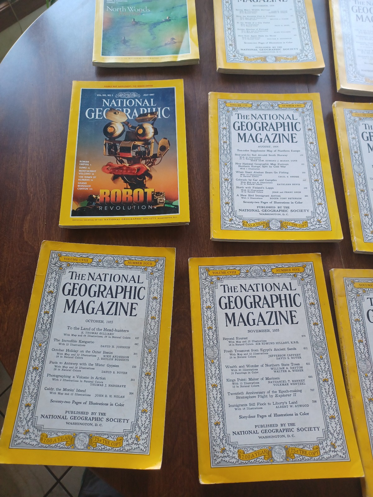 National Geographic Magazine vintage lot