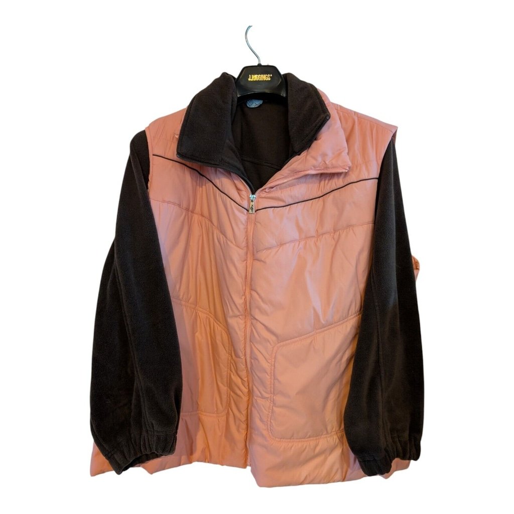 Avenue Pink & Brown Size 26-28, 3 In 1 Vest/Jacket Combo