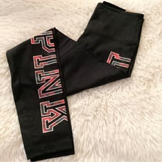 PINK By Victoria secret cotton high waist legging w/ plaid foil Classic logo (S)