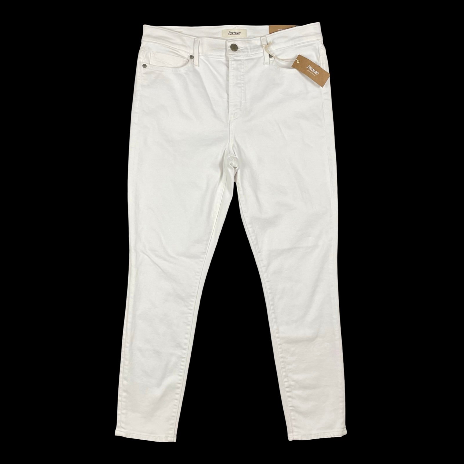 Men's Revtown Skinny Jeans Size 32R (32x28) White Stretch NEW WITH TAGS 79