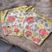Hurley • Rose Floral Print Mini Shorts Cotton Green Blue Yellow Low Rise 7 Junio