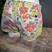 Hurley • Rose Floral Print Mini Shorts Cotton Green Blue Yellow Low Rise 7 Junio
