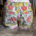 Hurley • Rose Floral Print Mini Shorts Cotton Green Blue Yellow Low Rise 7 Junio