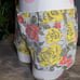 Hurley • Rose Floral Print Mini Shorts Cotton Green Blue Yellow Low Rise 7 Junio