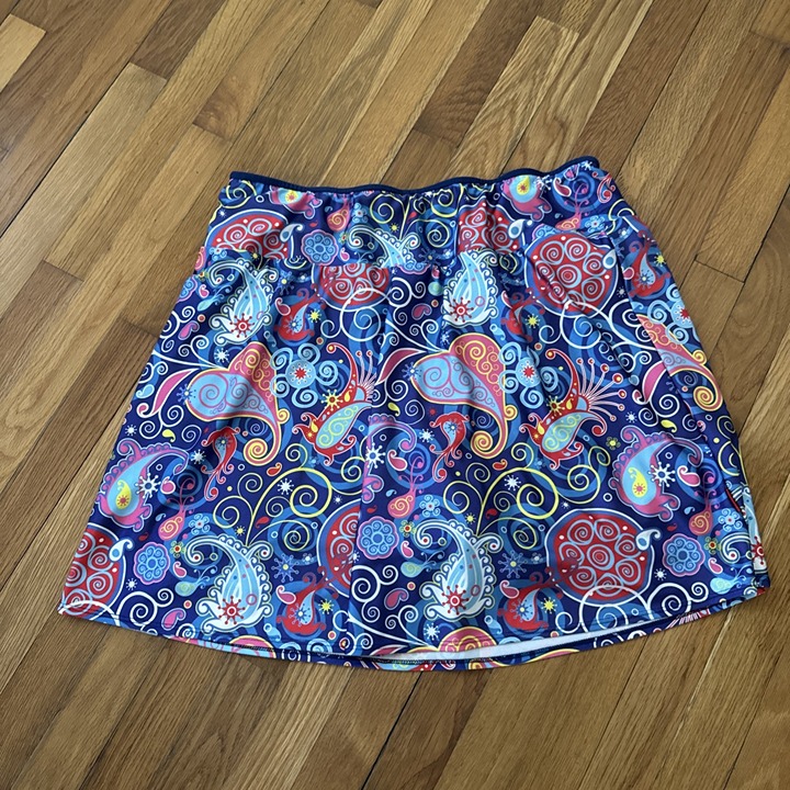 Sparkle Skirts / Bolder Women's Colorful Skort Tennis Golf Size 3XL