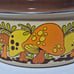 Vintage 1970s Merry Mushroom Enamel Dutch Oven with Lid