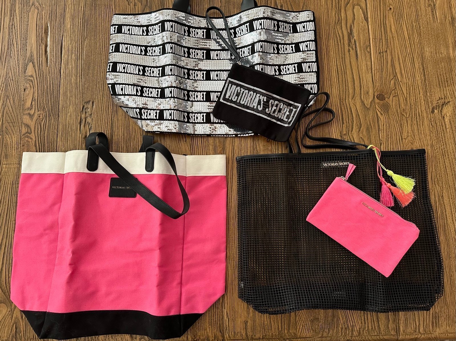 Victoria’s Secret Tote Bags (Set of 3)