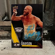 Stu Grayson AEW trading card SIGINED