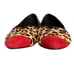 VanEli Ganet Women's Leopard Calf Hair Suede Slip On Flats Shoes Red Size 7