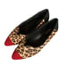 VanEli Ganet Women's Leopard Calf Hair Suede Slip On Flats Shoes Red Size 7