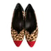VanEli Ganet Women's Leopard Calf Hair Suede Slip On Flats Shoes Red Size 7