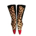 VanEli Ganet Women's Leopard Calf Hair Suede Slip On Flats Shoes Red Size 7