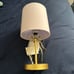 Pink and gold bow lamp