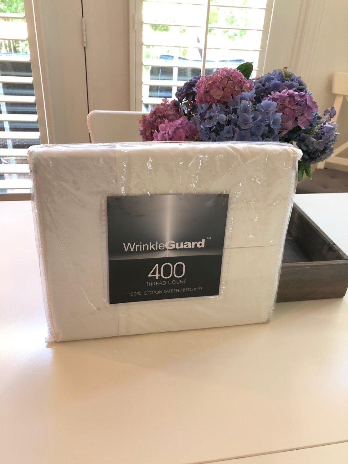 Wrinkle Guard - JCPenney Queen Size Cream BedSkirt 400TC