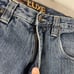 Vintage LOT 29 Luxe Jeans Men 34 (Meas. 32x31) Blue Daffy Duck Logo Patches Y2K