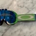 OAKLEY O FRAME 2.0 MX SnowGoggles - RACE Green/Blue Strap w/ ICE IRIDESCENT Lens