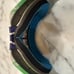 OAKLEY O FRAME 2.0 MX SnowGoggles - RACE Green/Blue Strap w/ ICE IRIDESCENT Lens