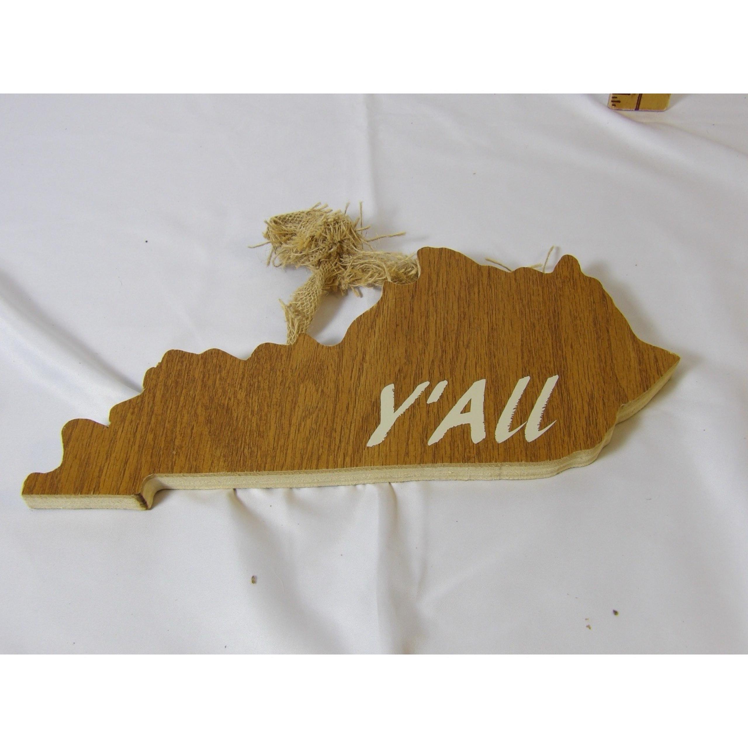 Kentucky state wood cutout
