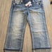 Grace In LA Capri Jeans Womens Plus Size 17 Blue Denim Embellished