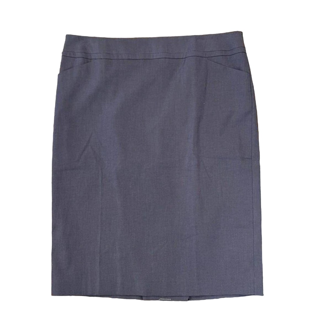 NWT Talbots Blue Cotton Lined Lightweight Pencil Straight Skirt - SIZE 8