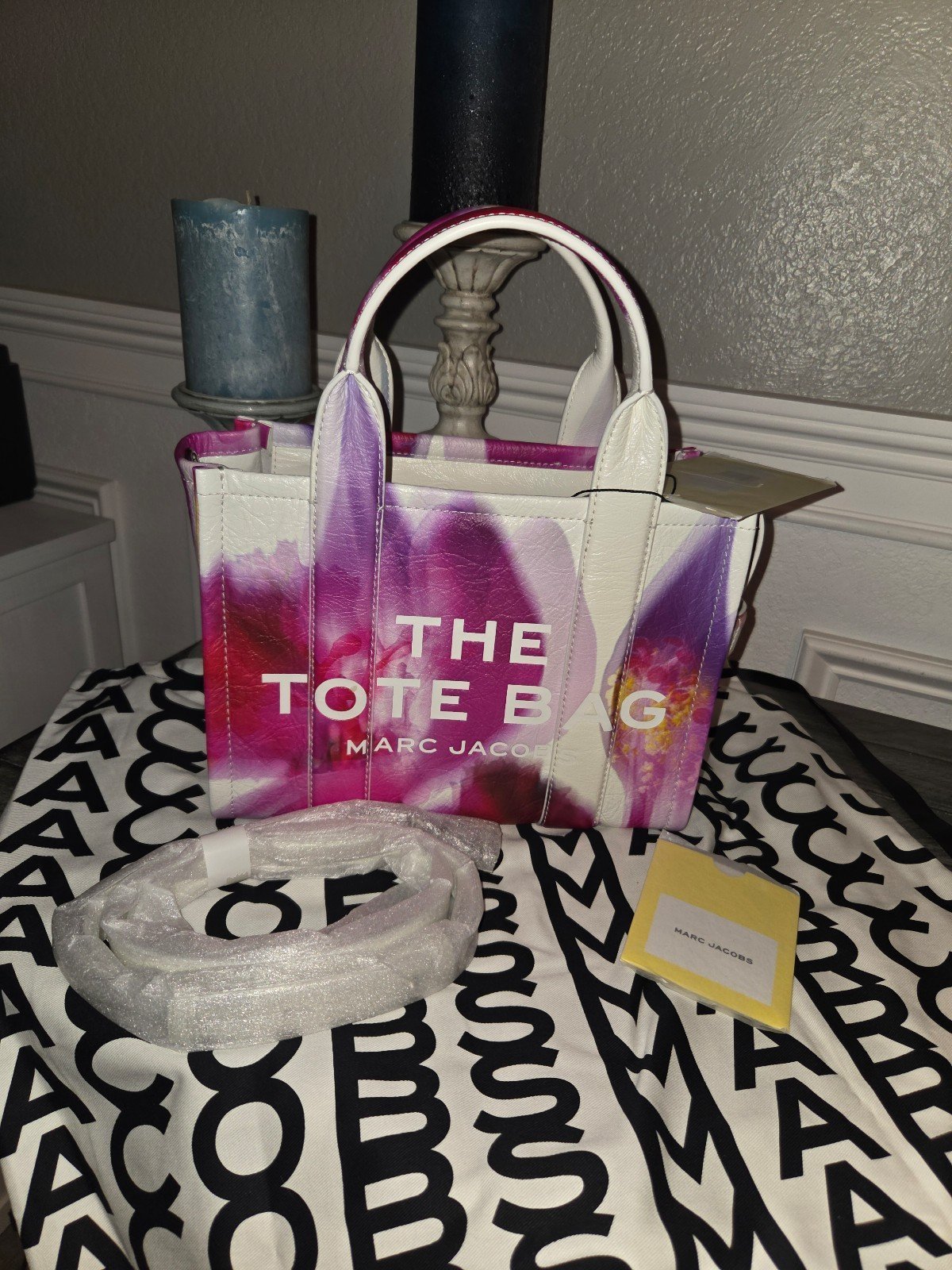 Marc Jacobs The Future small tote bag featuring a floral pattern.