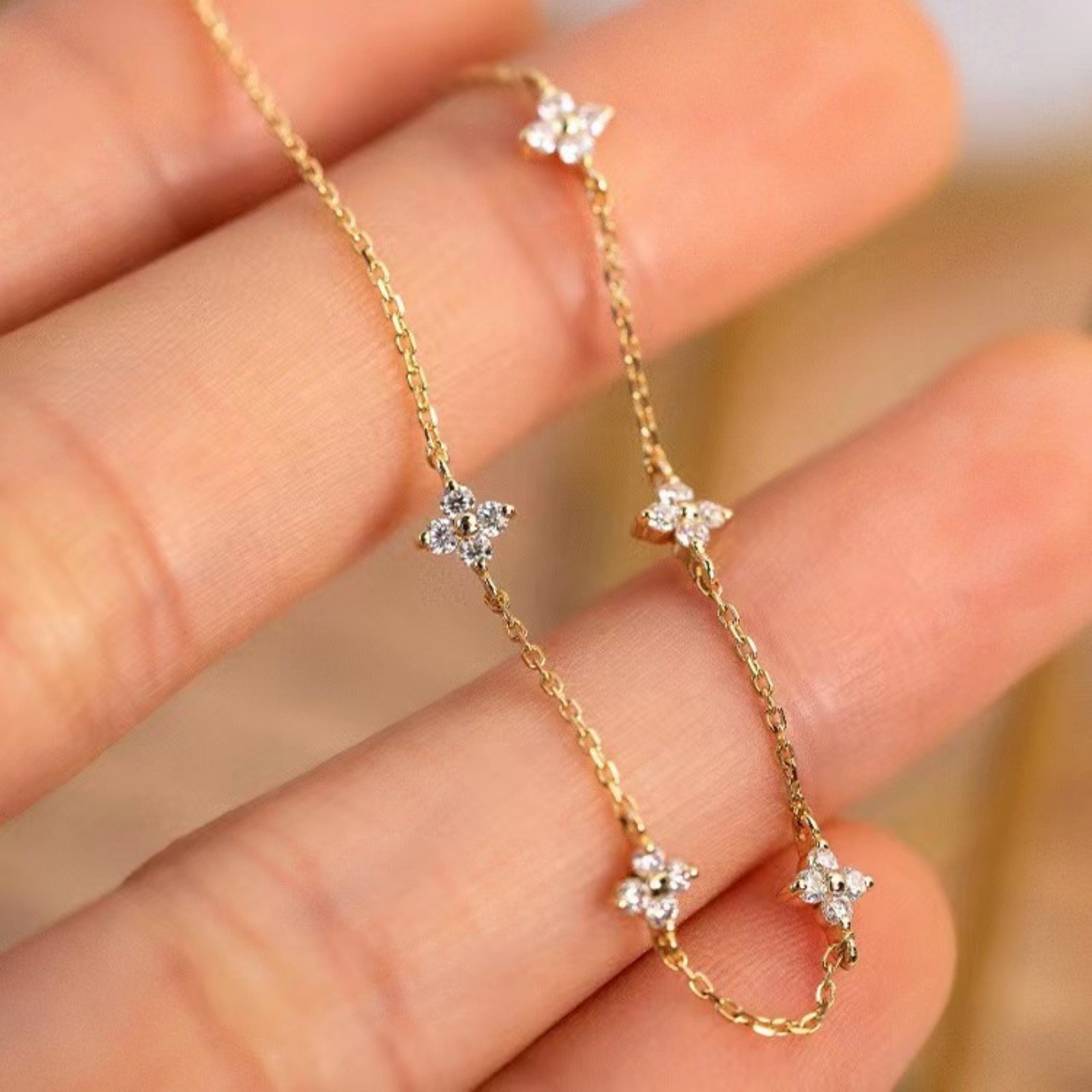 Four Leaf Clover Full Star Bracelet