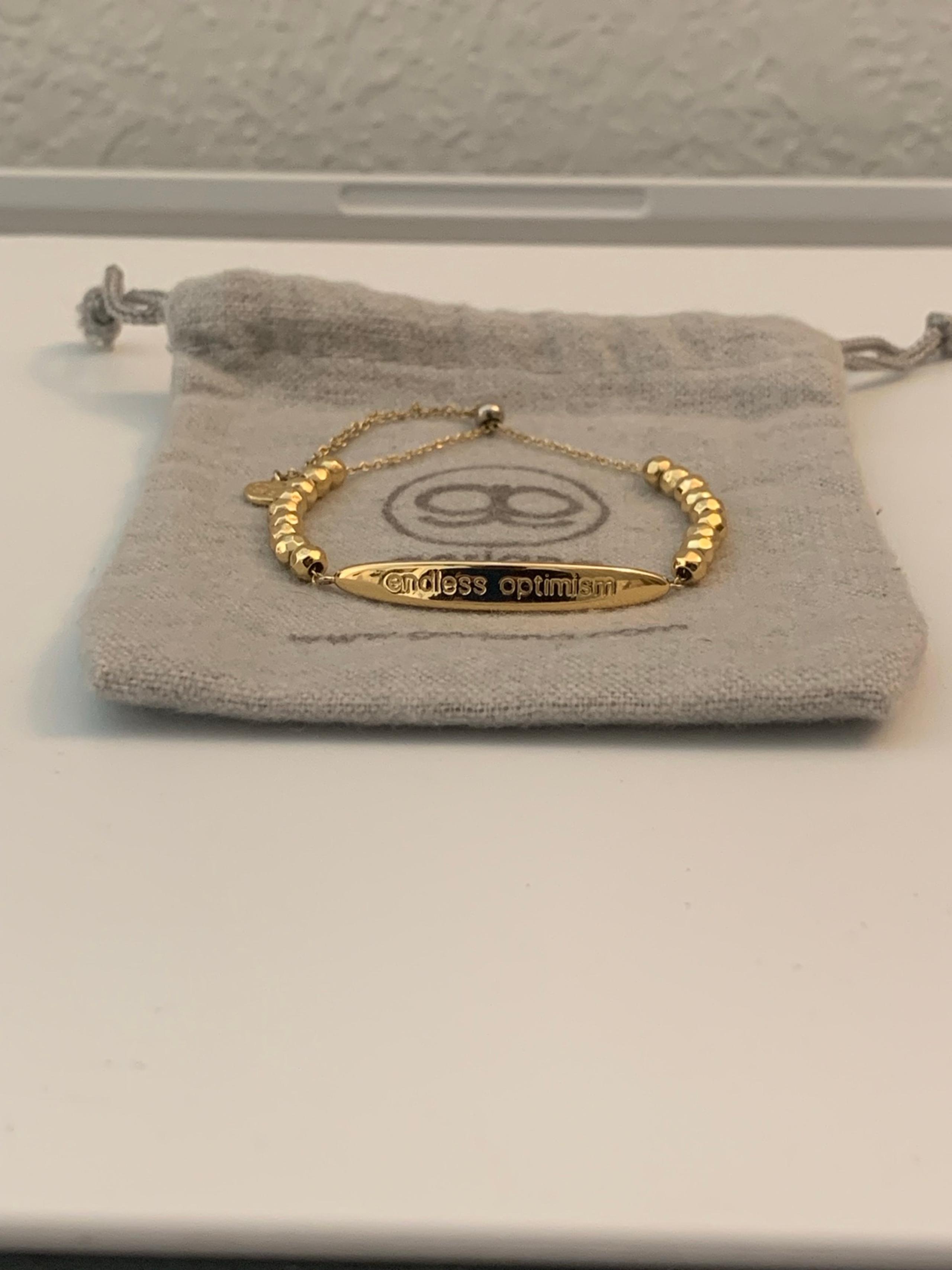 Gorjana Gold “Endless Optimism” Laguna Adjustable Bracelet