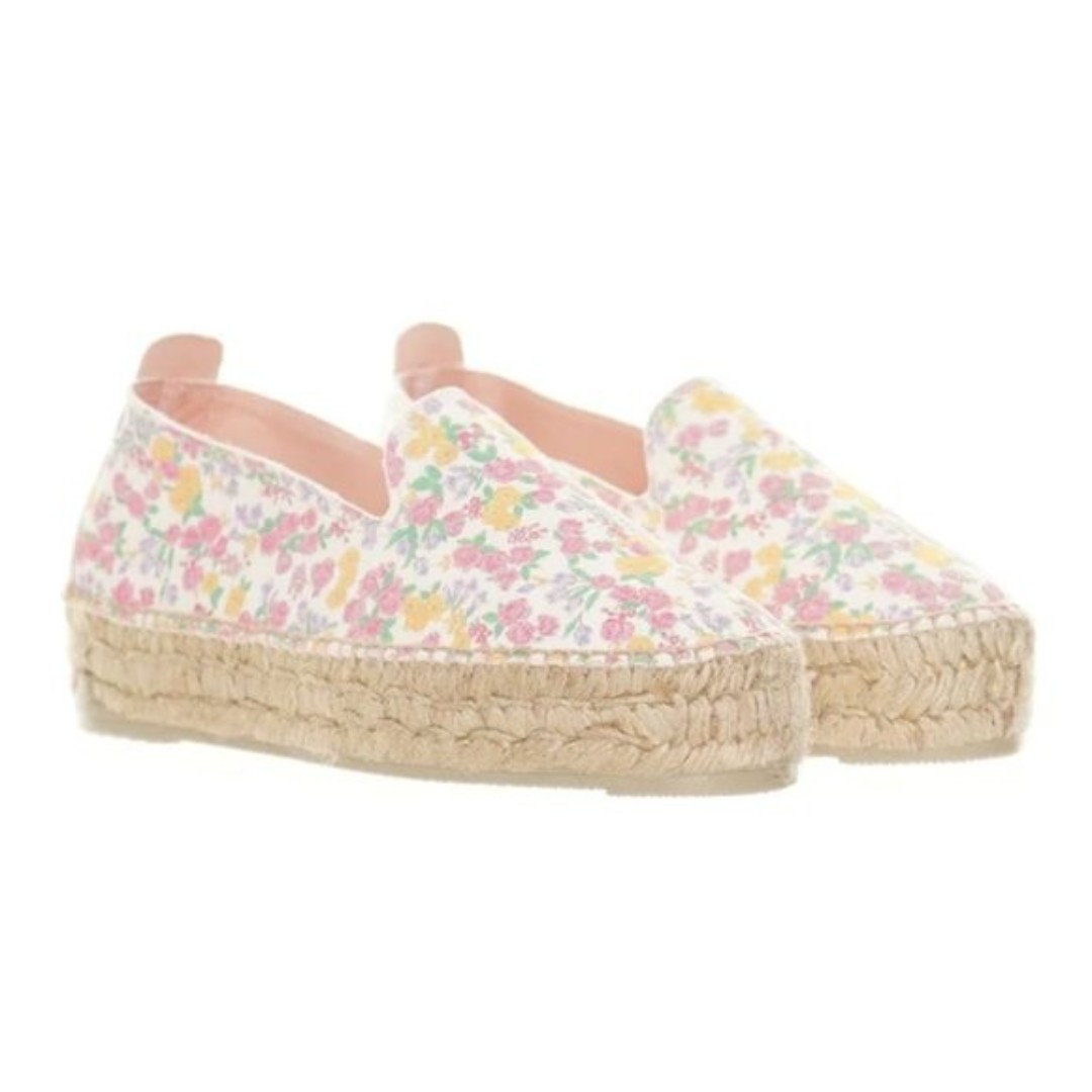 Manebi x Loveshackfancy Fruity Punch Platform Espadrilles Size 38 US 7.5