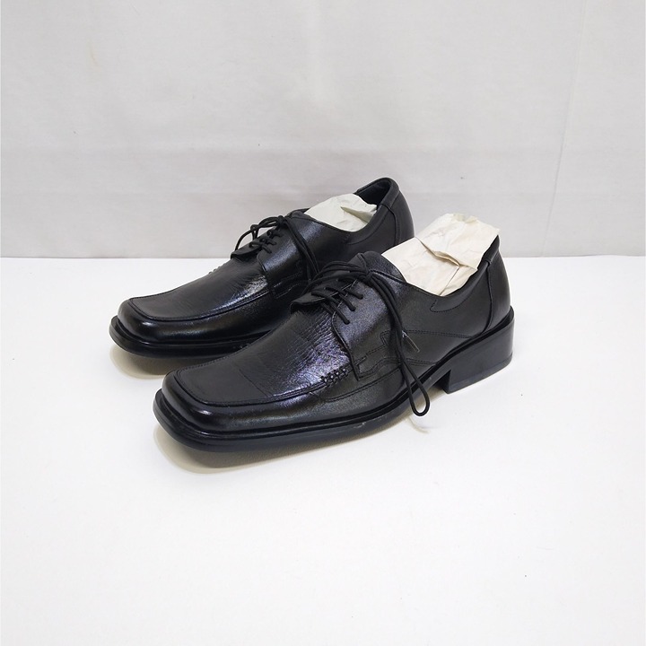 HOANG-DZA 75 NBO-GIA-TO-DN Leather Dress Shoes Square Toe Men's Size 8 NWOT