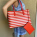 Kate Spade All Day Sailing Stripe Large Tote