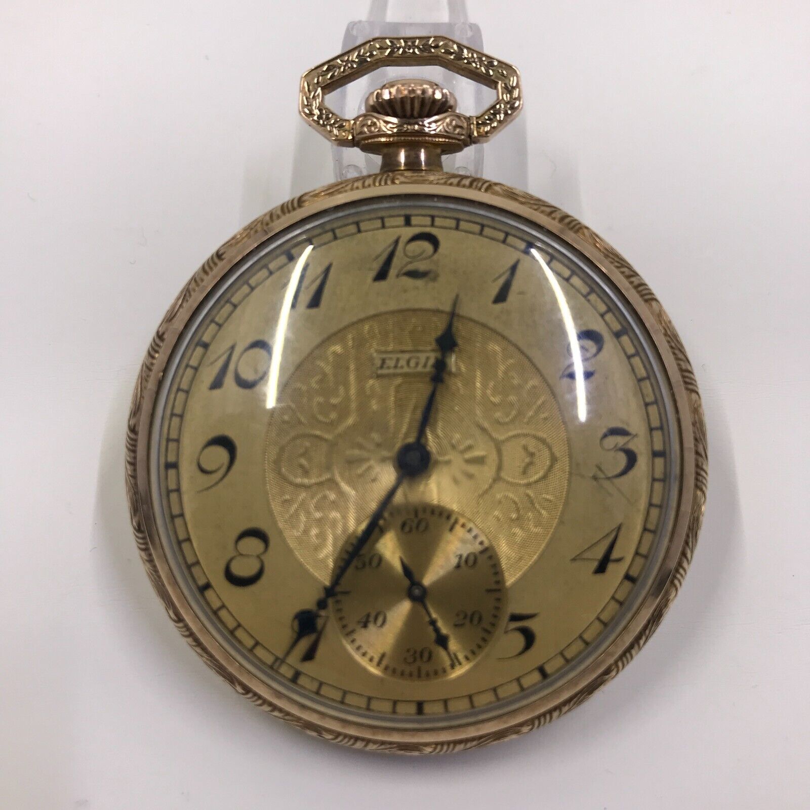 Antique 1923 Elgin Pocket Watch Grade 345 12s Model 3 17j Screw-set