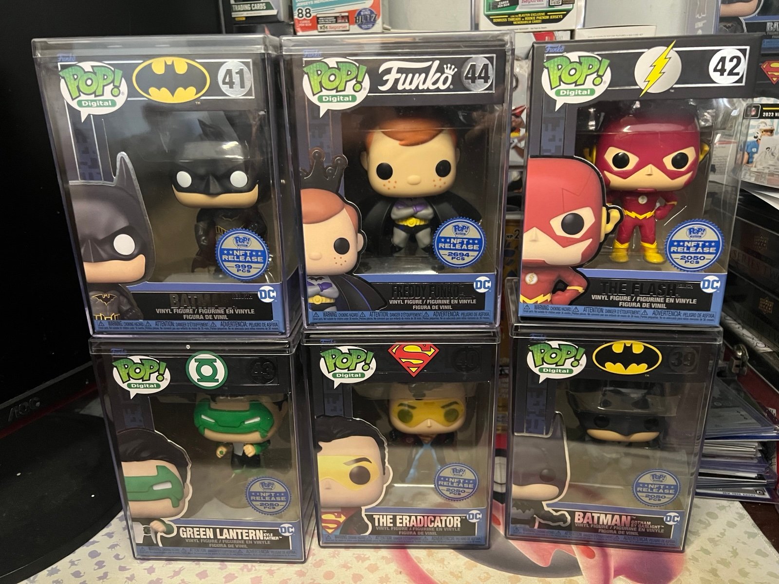 DC Series 1 FUNKO POP NFT MASTER SET Redeemables Batman