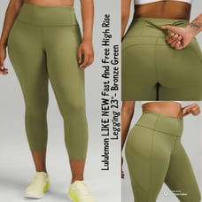 Lululemon Fast and Free High-Rise Crop 23 - Like New condition