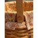 Longaberger 2000 October Fields Basket with Candy Corn Liner Protector & Lid