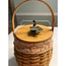 Longaberger 2000 October Fields Basket with Candy Corn Liner Protector & Lid