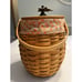 Longaberger 2000 October Fields Basket with Candy Corn Liner Protector & Lid