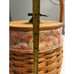 Longaberger 2000 October Fields Basket with Candy Corn Liner Protector & Lid