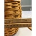 Longaberger 2000 October Fields Basket with Candy Corn Liner Protector & Lid