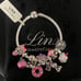 Linx Snake Chain Bracelet with Sweet Skull Themed Charms