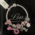 Linx Snake Chain Bracelet with Sweet Skull Themed Charms