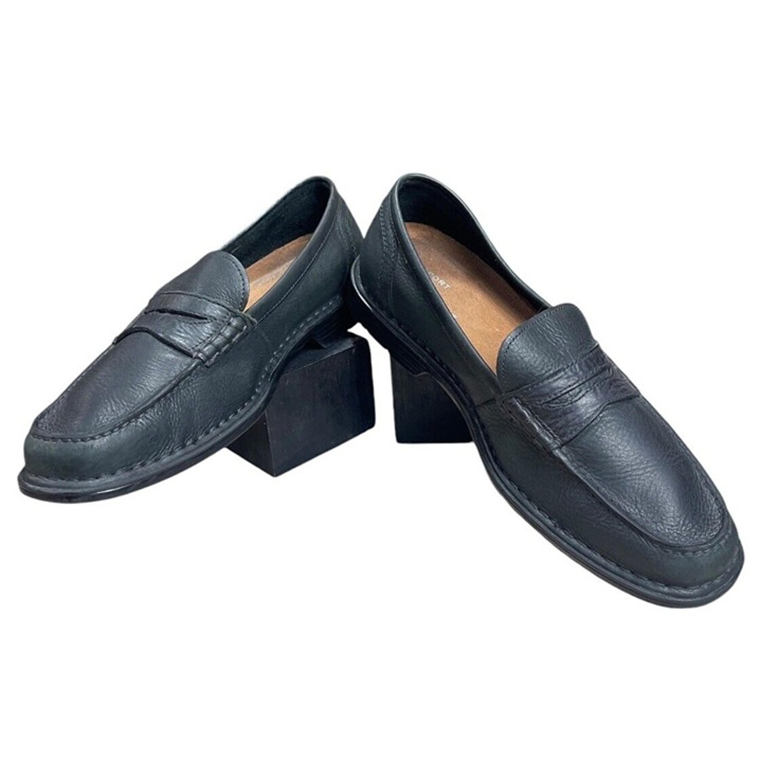Rockport adiPrene by Adidas Men's Shoes Black Loafers Size 10.5 Leather