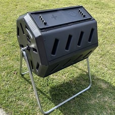 NEW Outdoor Rotating Compost Tumbler Bin for Garden, Kitchen, and Yard Waste